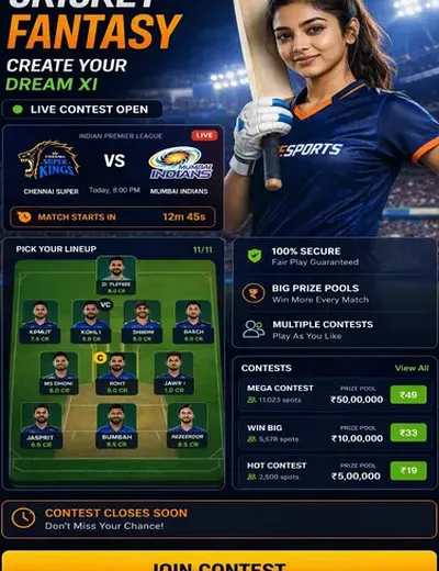 RS9 (rs 9) fantasy cricket & matchday visual 3
